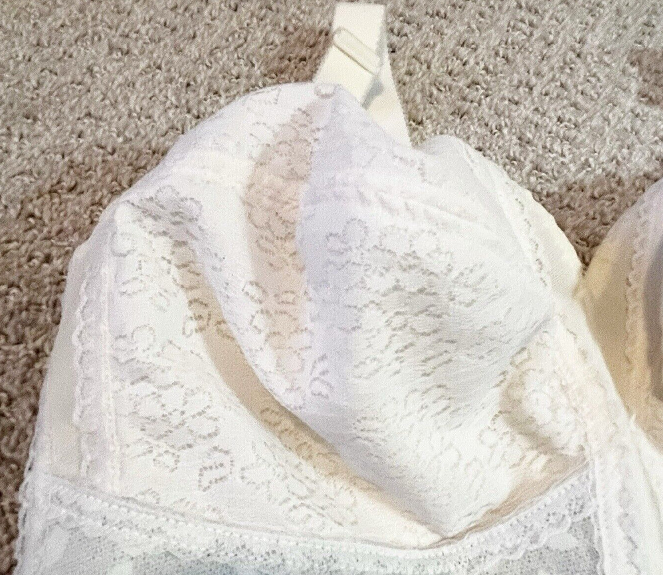 Vintage Sears Nylon Perma Prest Bra Sz 40C 50s 60s Burlesque Wireless #58905