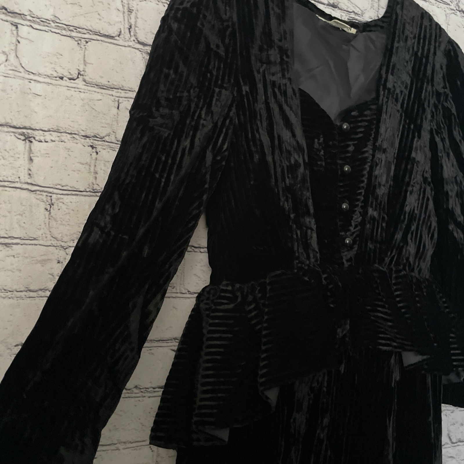 Marc Vaughan 1970s Black Dress Vintage MCM Rare Collector Timeless Runway Retro