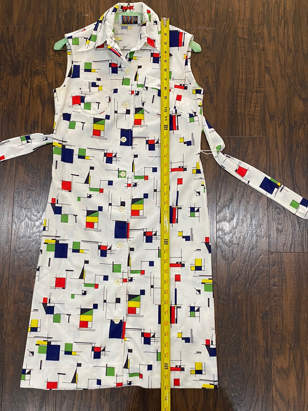 Prynts By Bleeker Street Jonathan Logan VTG 70’s Mondrian Style Print Dress Sz S