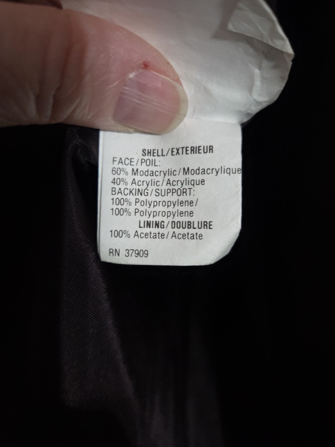 Vtg Woman’s Faux Fur Monterey Fashions Black Coat Made In USA Size 20WP