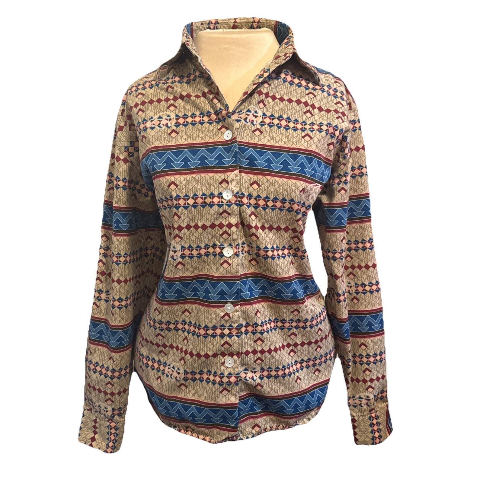 VTG Wrangler Western Wear Women’s Aztec Print/ Rodeo/ Cowboy Size Large
