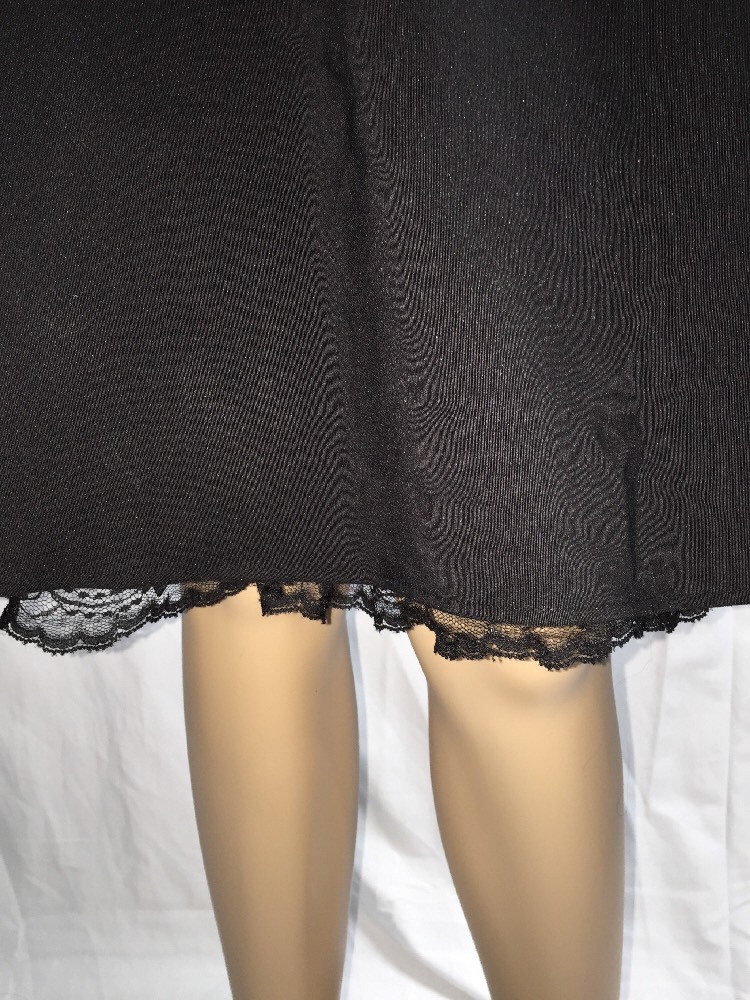 Vintage 90s BCX Strapless Party Dress Juniors Size 5 Black Ivory Satin Trim Bow