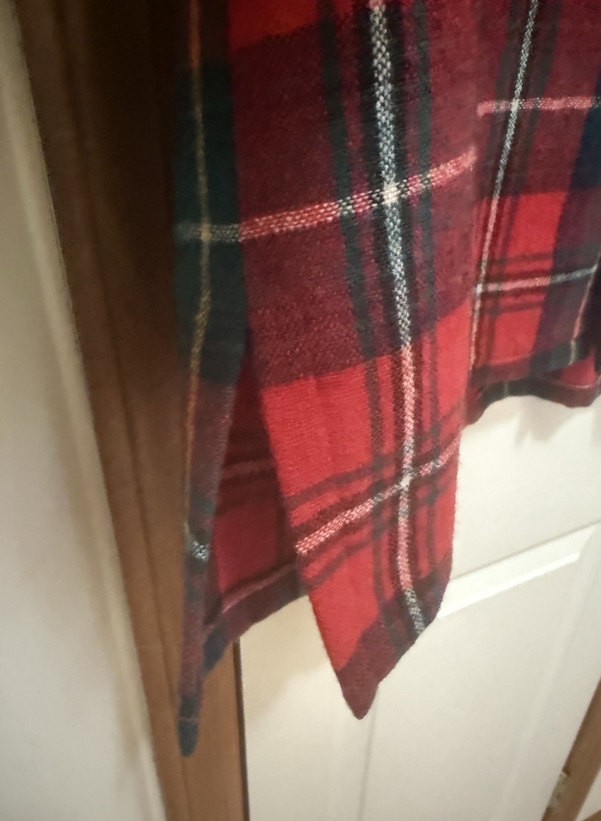Rare Vintage Ralph Lauren Wool Tartan Plaid Button Down Woman’s Shirt Med-Lg