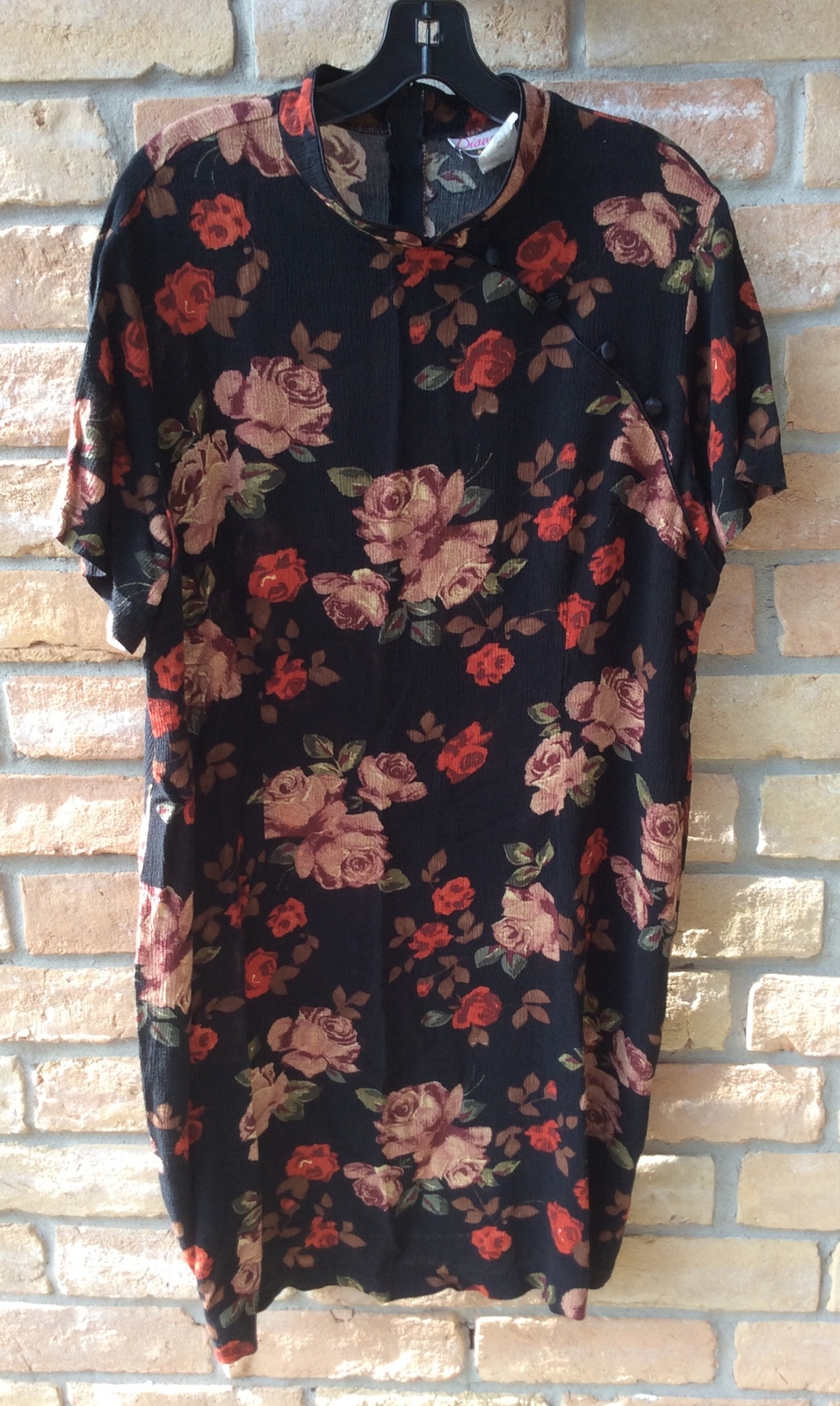 VTG 90s Diana Marco Multicolor Floral Print Dress Vtg Sz 20 Asian USA Y2K