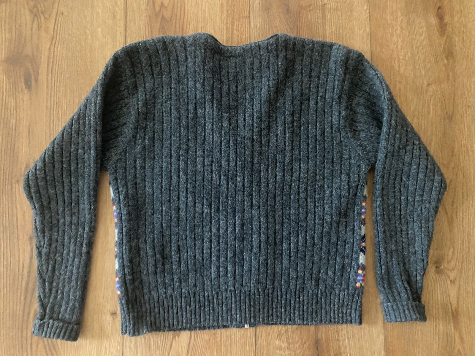 Northern Reflections Vintage Wool Cardigan Sweater Small Nordic Fair Isle Y2K