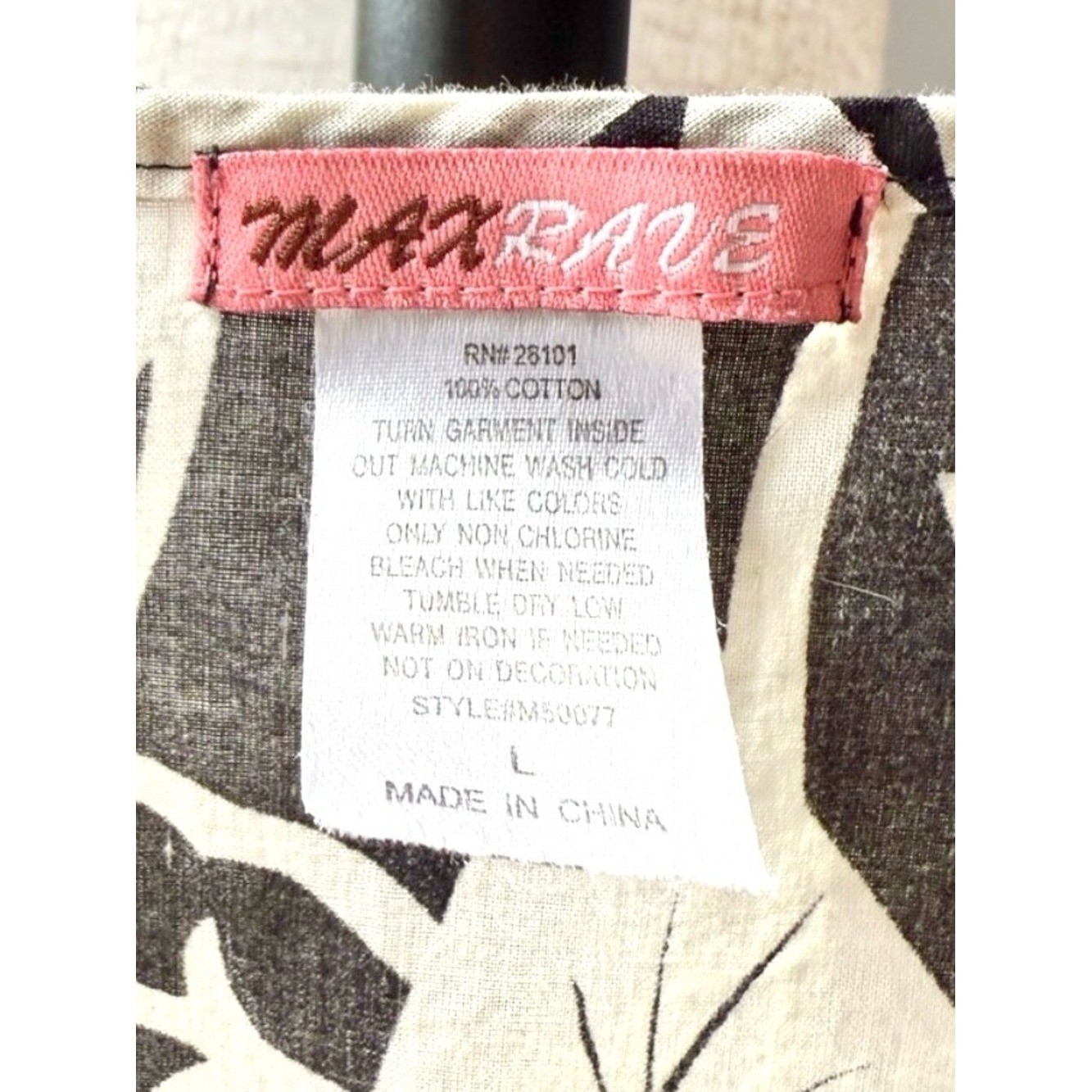 Max Rave Y2K Embroidered Floral Dress Hollywood Patch Black White