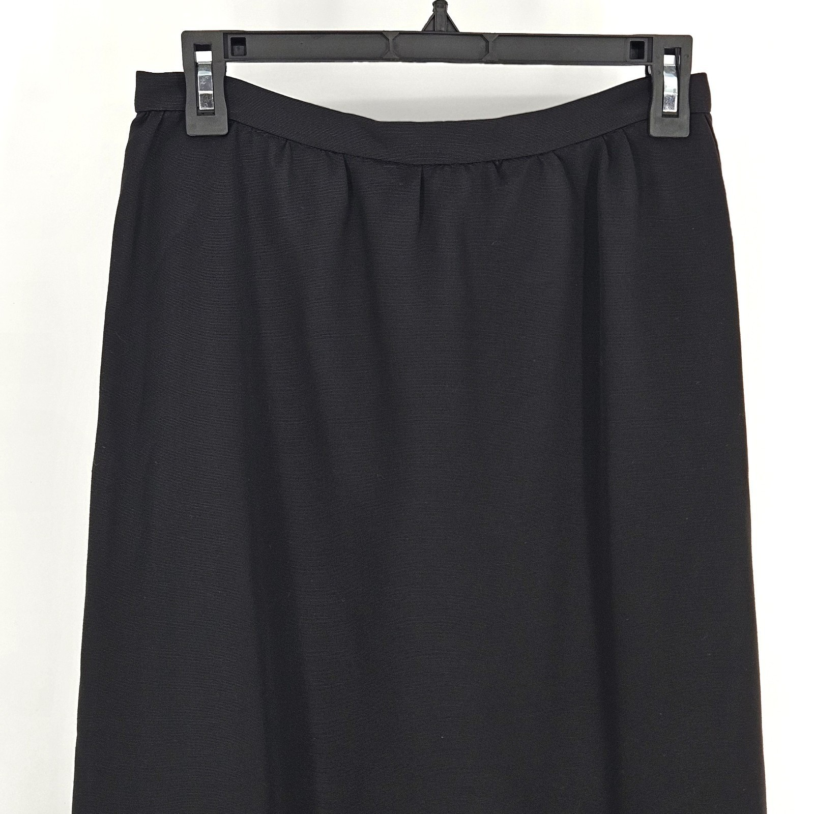 Vintage Emporio Armani Italian Made Maxi Skirt Women Size 4 Black Quiet Luxury
