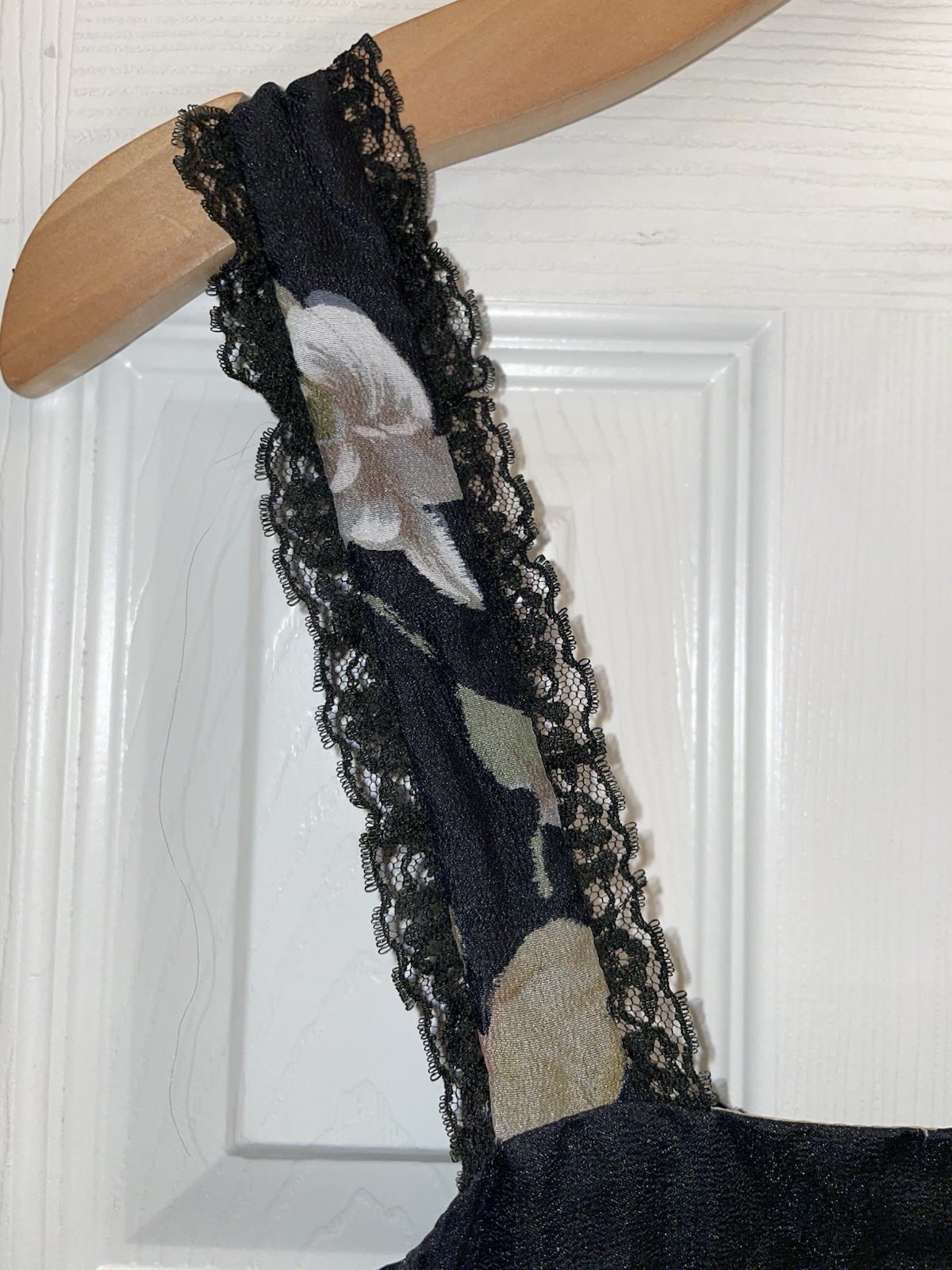 Vintage Liberty House By Lilia Honolulu Maxi Black Floral Size 9-10 Polyester