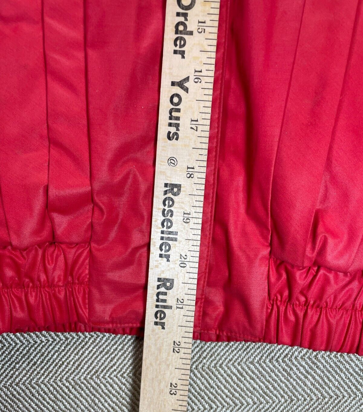 Jerry’s Angels Vintage 70’s Shanghai Retro Pleated Red Nylon Jacket Size M