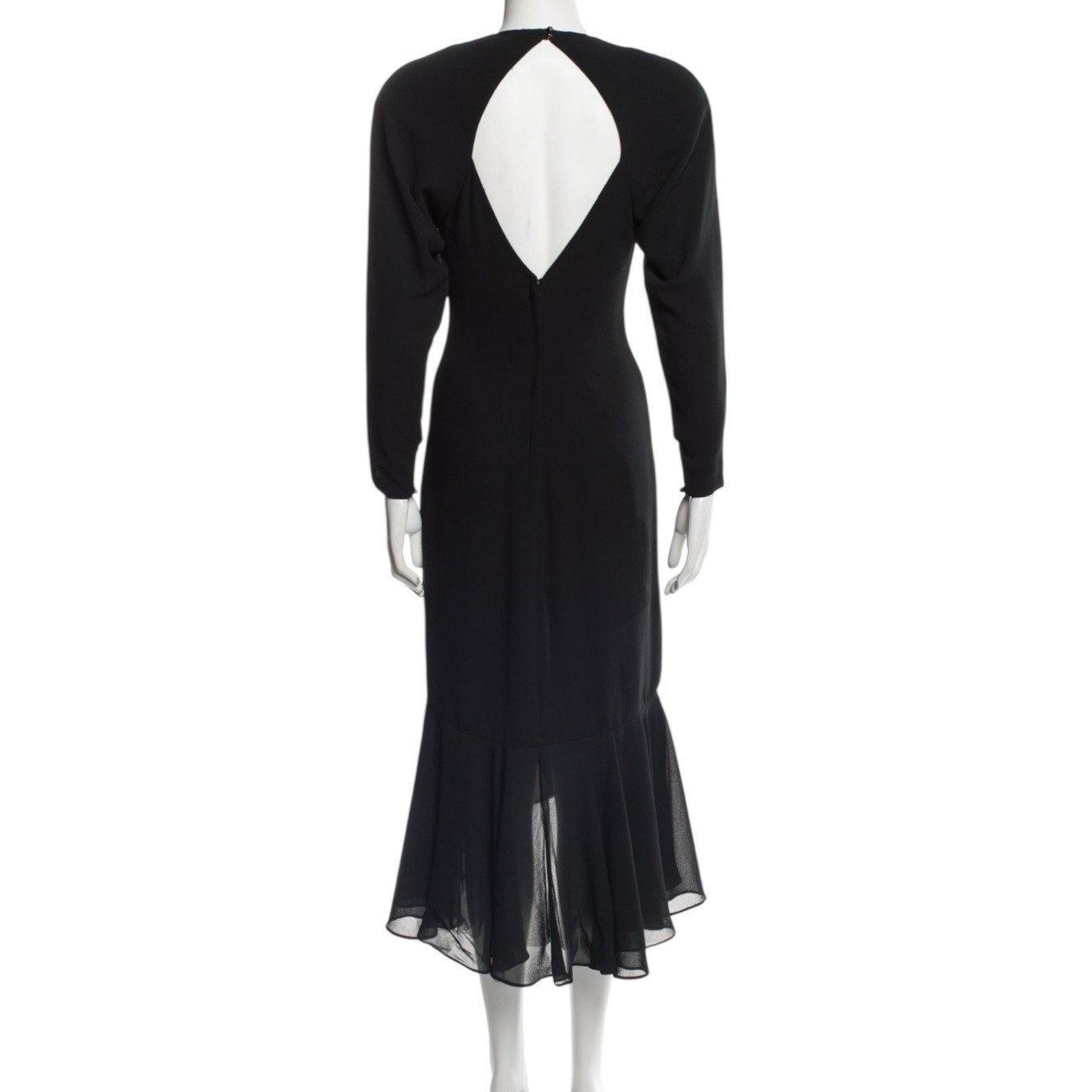 No Tariff – CASADEI Vintage Black Dress, Size S-XS, Glam Beaded Opulent 80s USA