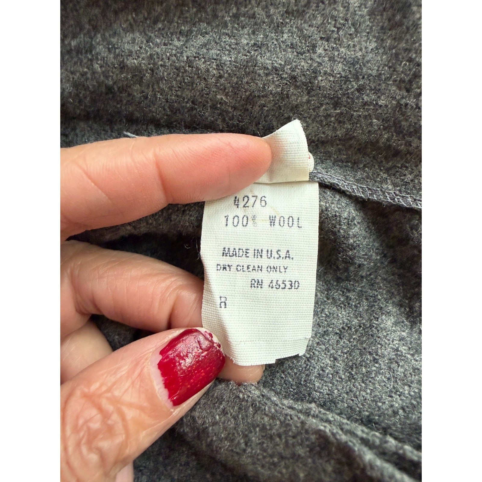 Vintage Charcoal Gray 100% Wool Structural Pleats Midi/maxi Skirt Sz 12 fits/8
