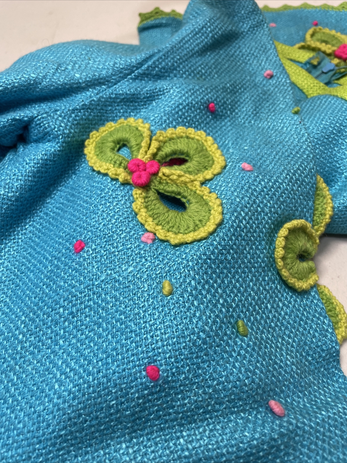 Vintage 60s Bright Knit Weave Fun Collection Mini Dress Phil Rose Of California