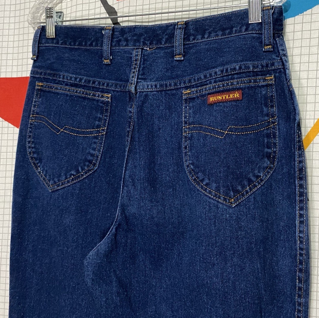 Vintage 70s Rustler Jeans Flare 16 31×33 Talon Bootcut Western Hippie Boho
