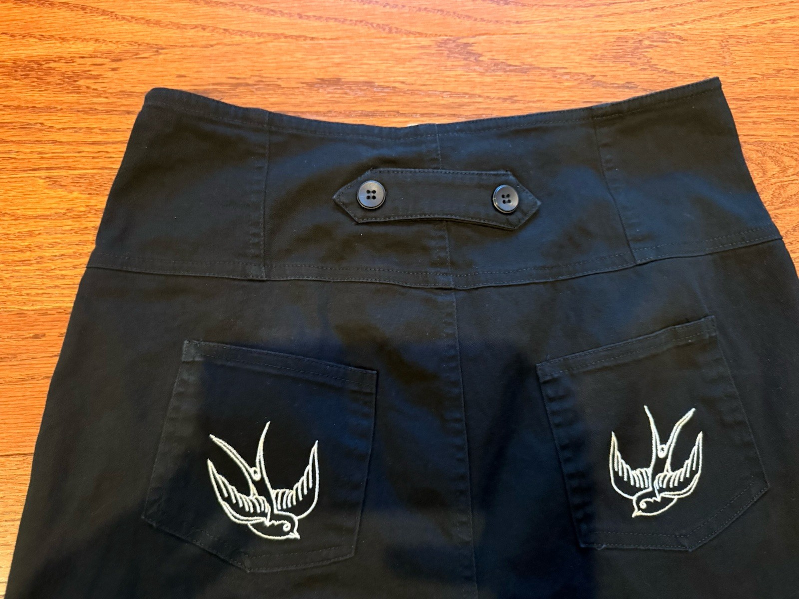 Women’s Early 2010’s Rock Steady Size XL Black High Waist Peddle Pushers