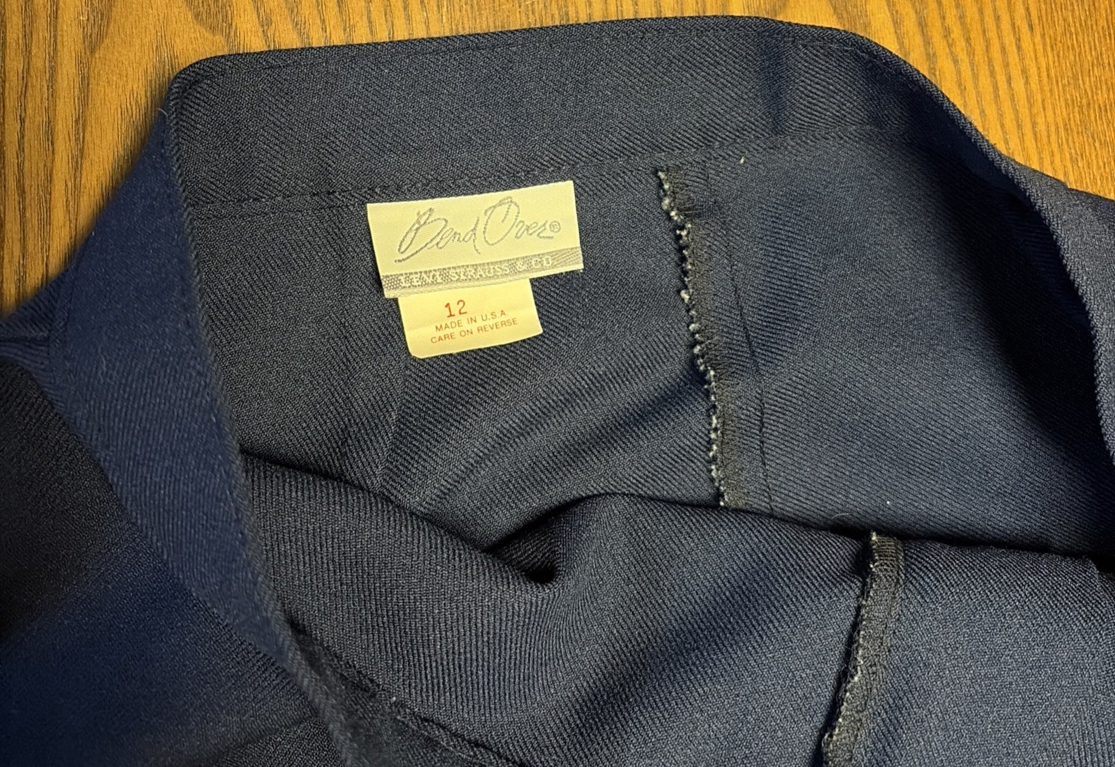 Levi’s Bend Over Vintage 1980’s Women’s Slacks Size 12 Dark Blue