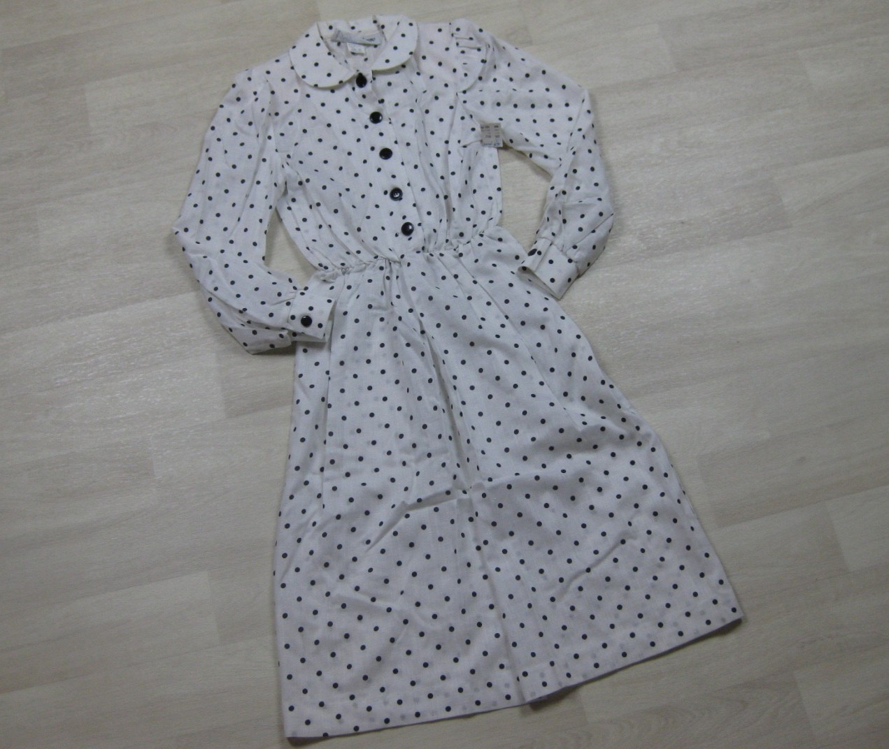 NWT Vintage 80s does 50s Joseph Bruno Midi Dress (4P) Polka Dot New Look NEW