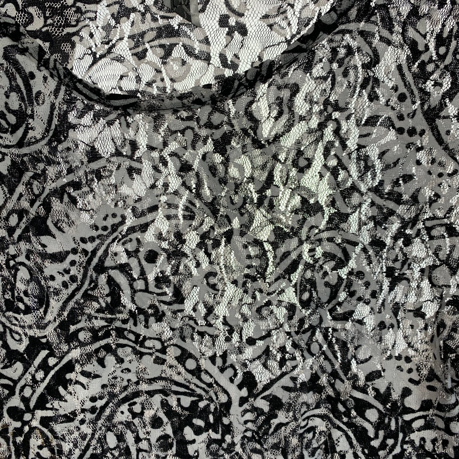 Vintage Y2K BKE Paisley Lace Mesh Shirt Top Women’s Large Whimsigoth