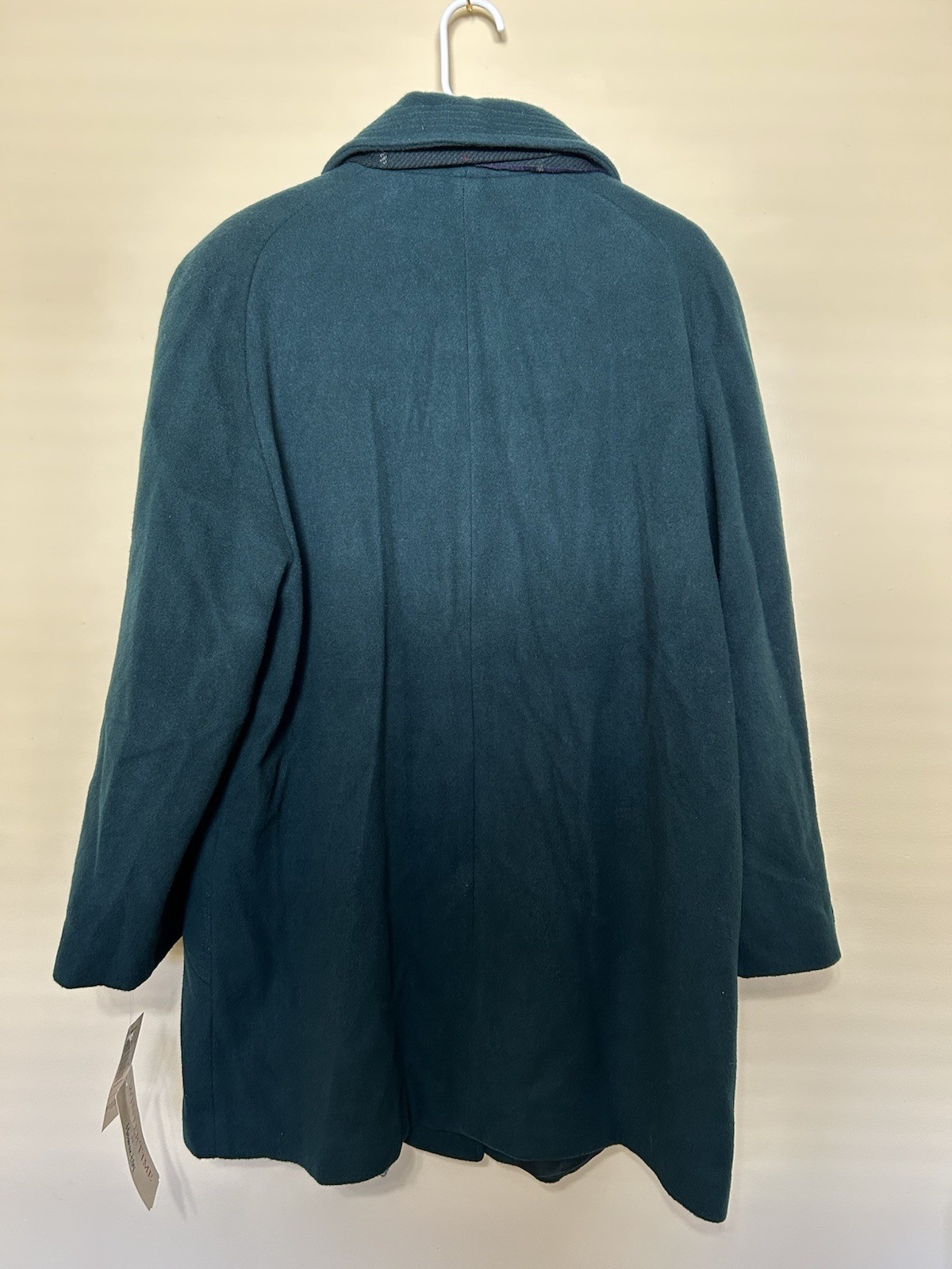 vintage Herman Kay Hunter Green wool blend coat with matching scarf Size 16 NWT