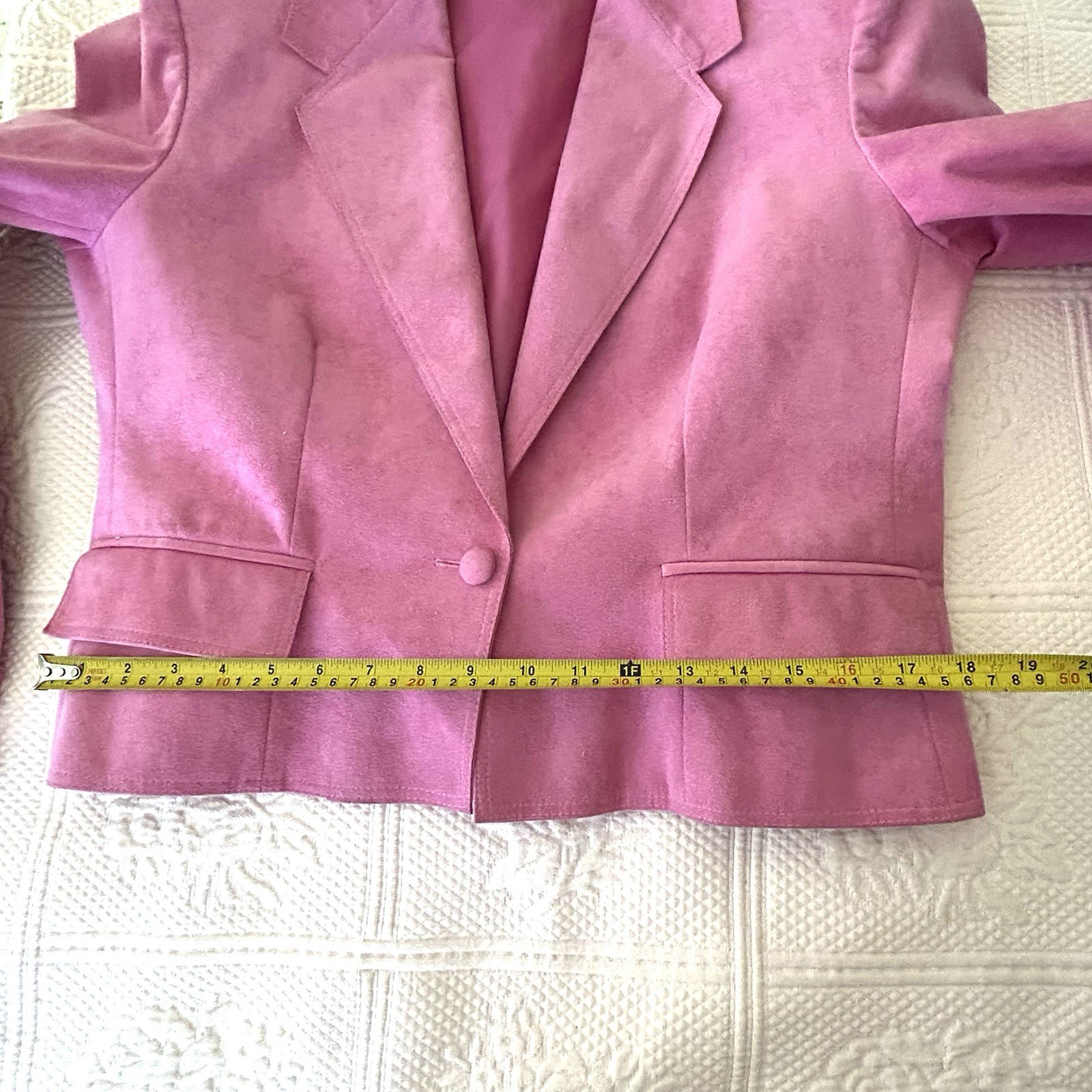 Vintage I Magnin Suede Blazer Crop Jacket