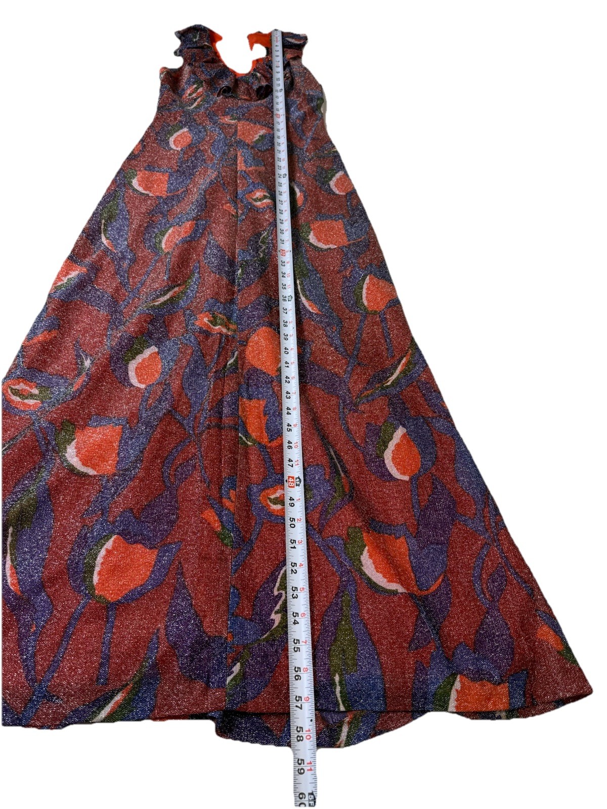 Vtg 70s Saba California Lurex Maxi Dress Tagged 10 Modern Size 2/4 Stunning EUC