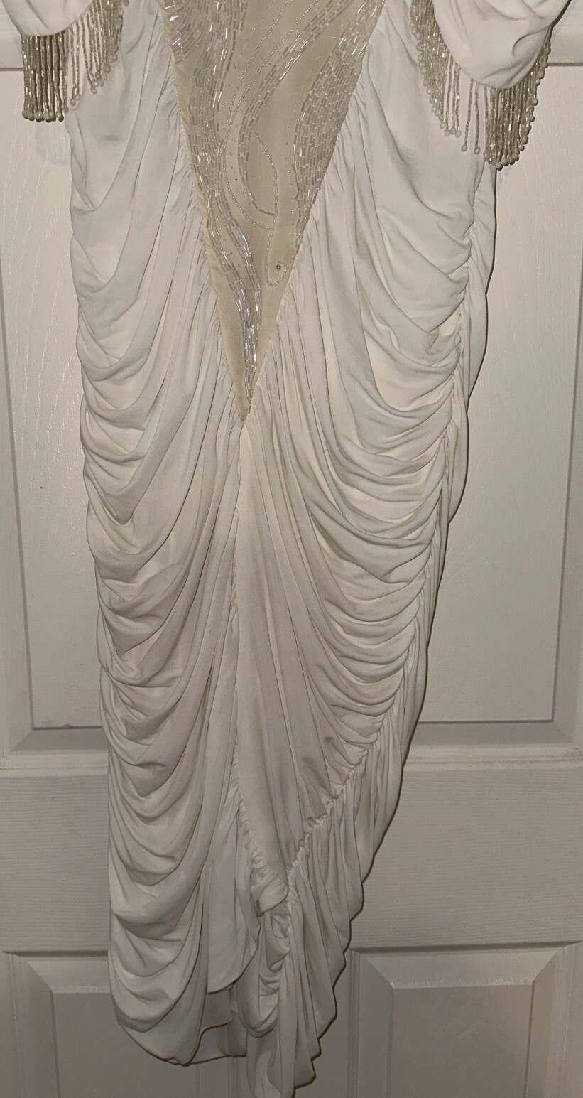 VINTAGE wedding Karen Okada By David Howard Lace Womens white Dress M
