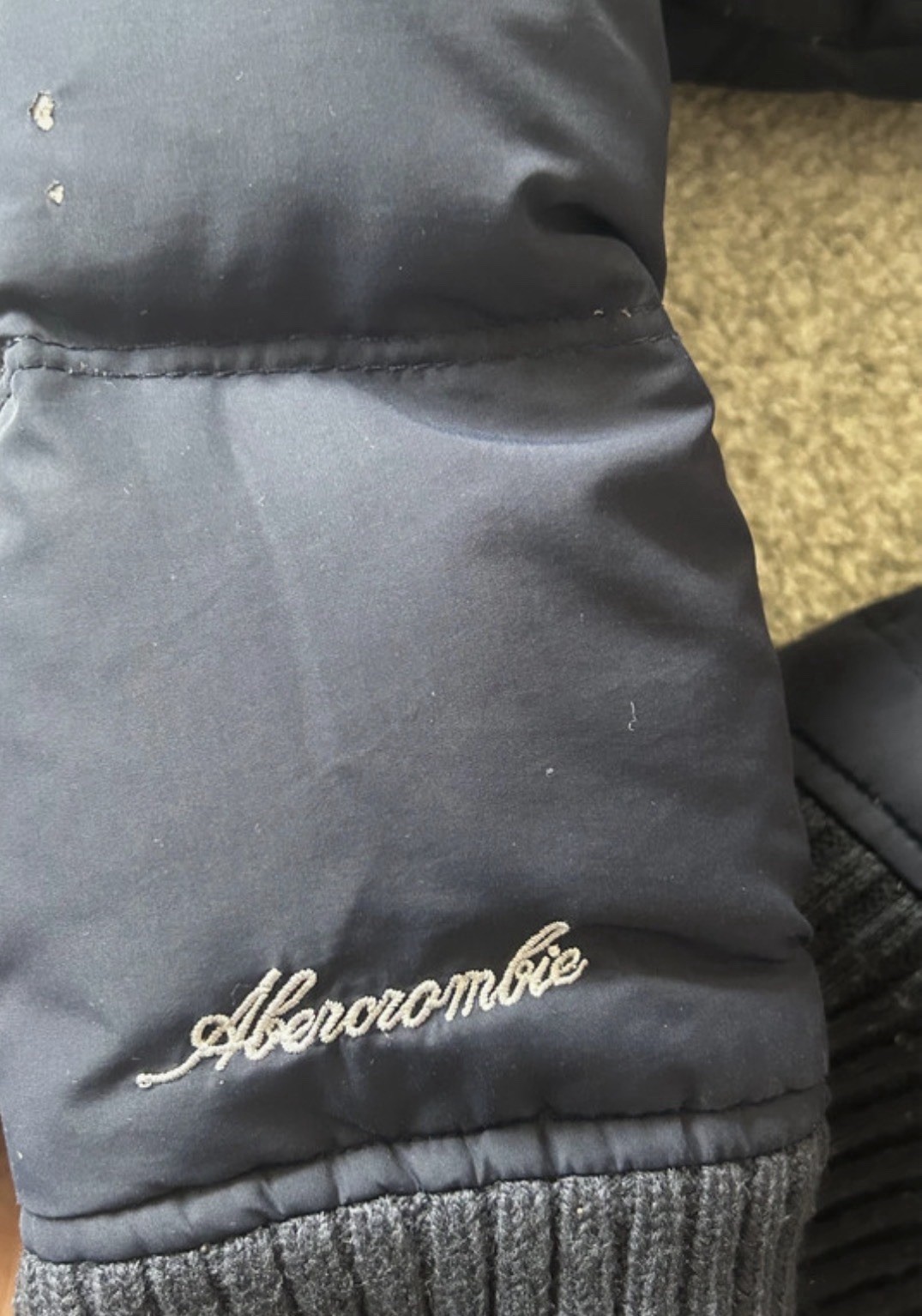 abercrombie and fitch vintage fur jacket size s