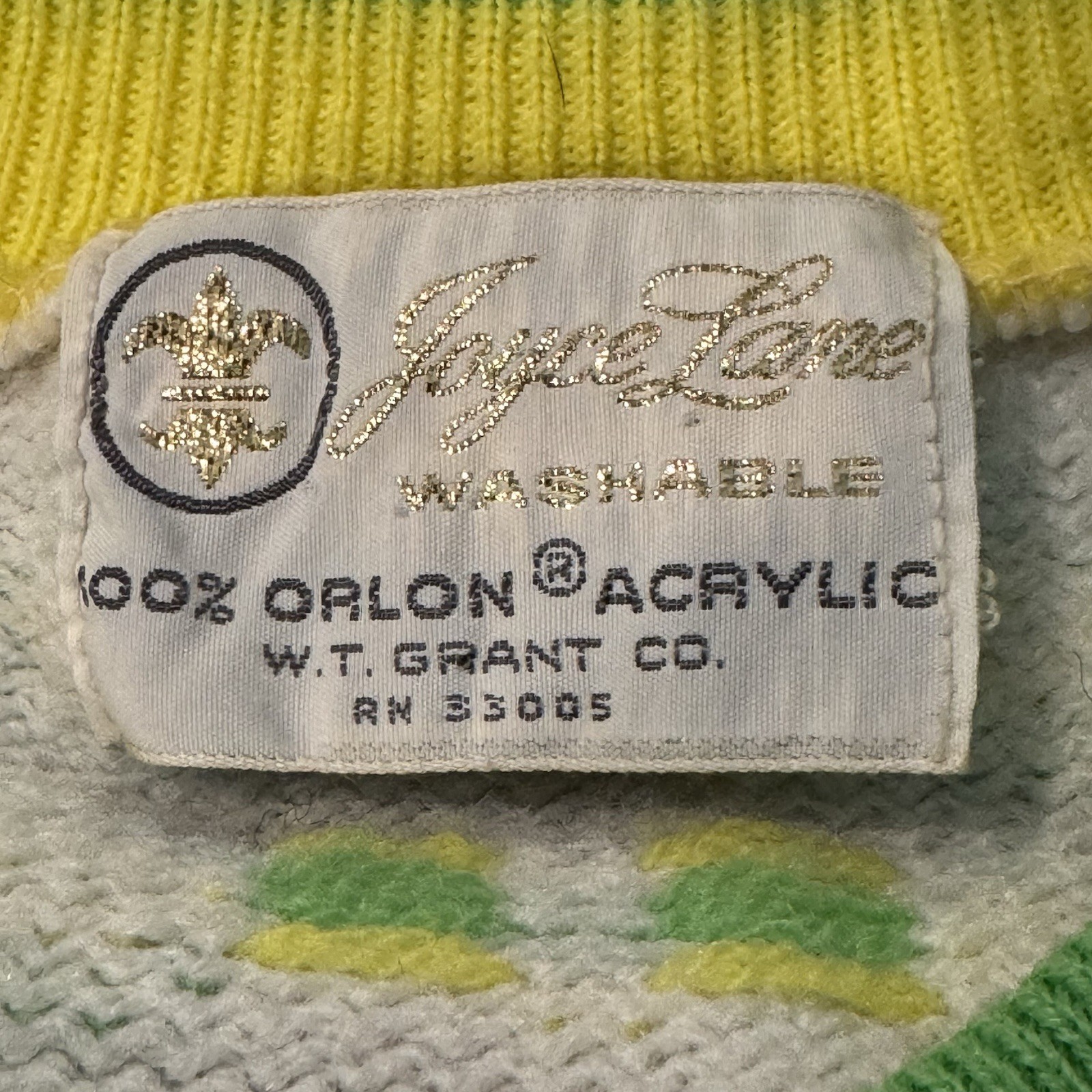 VTG 70’s Cardigan Sweater Joyce Lane Orlon Acrylic Preppy Cottage Women Small