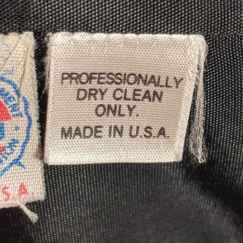 Vintage 80s Dumas Black White Houndstooth Wool Blazer USA Union Made Medium