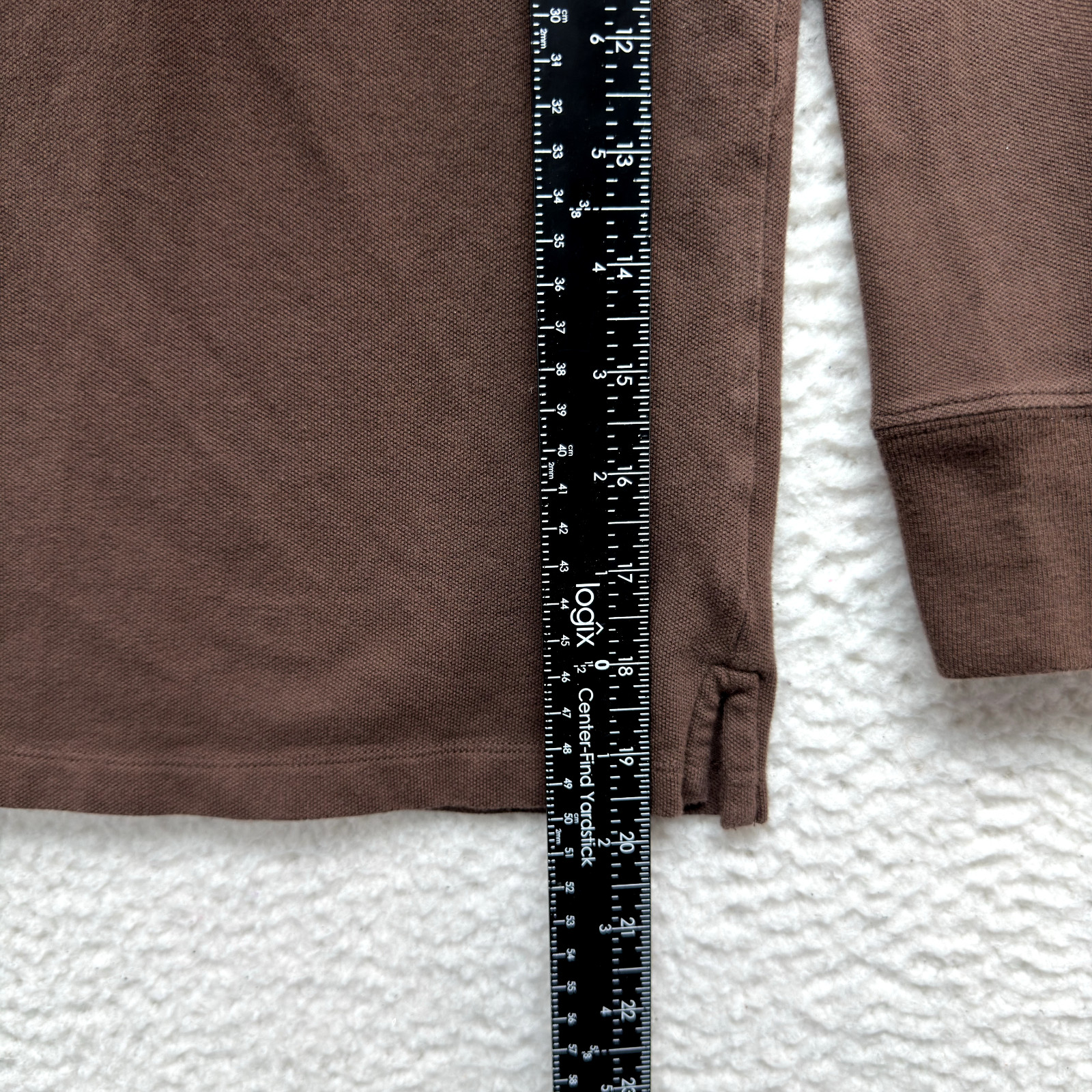 Y2K Vintage Abercrombie Polo Top XS S Brown Bella Swan Fairy Grunge Whimsigoth