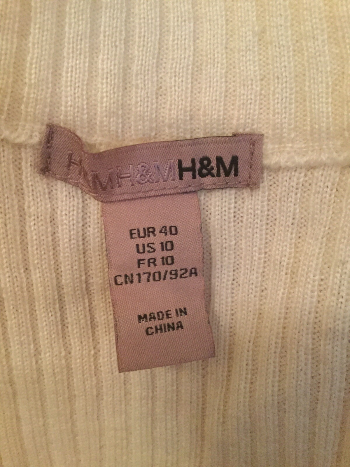 H&M Retro 1960s Black White Go Go Mod Color Block Ribbed Knit Sweater Scoop 10
