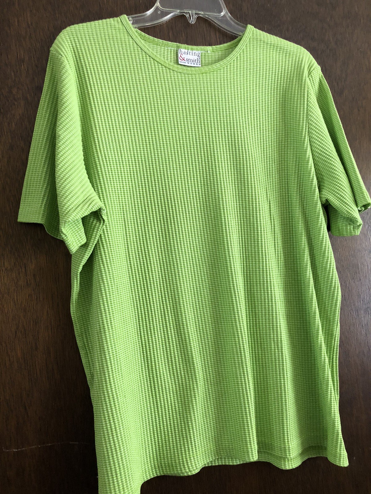 Women’s Size XL Short Sleeve Green Cotton Blend Hasting & Smith Top