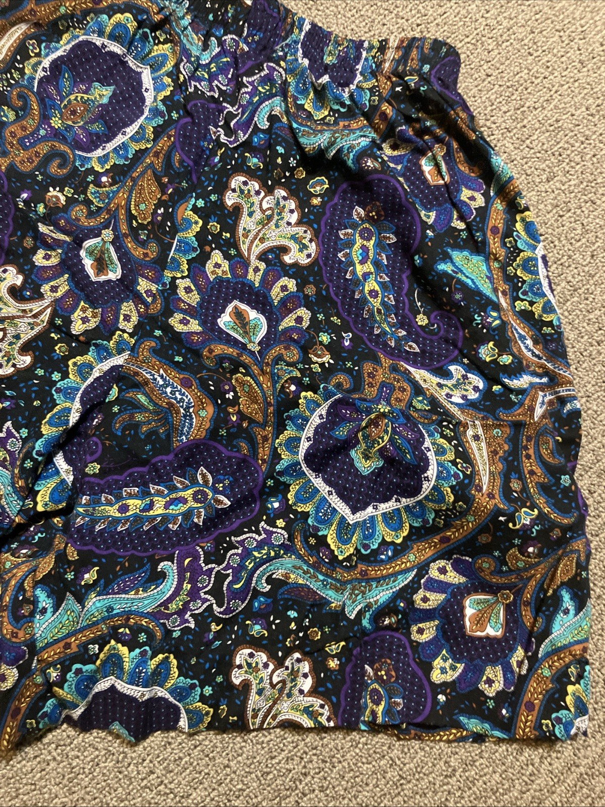 TUMBLEWEEDS Vintage 90’s Rayon Floral Filigree Patterned Skirt Shorts Medium