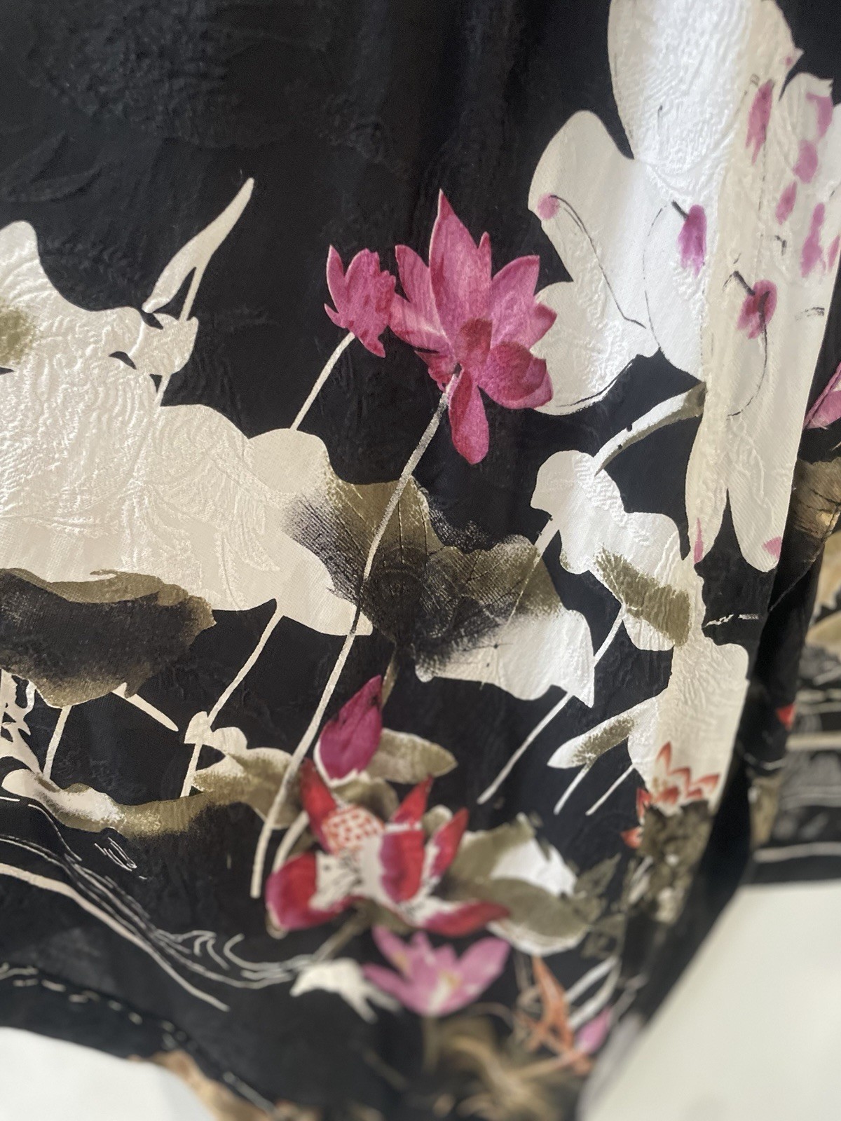 Vintage Asian, Kimono Style Jacket, 100% Silk, One Size, Brand Citron