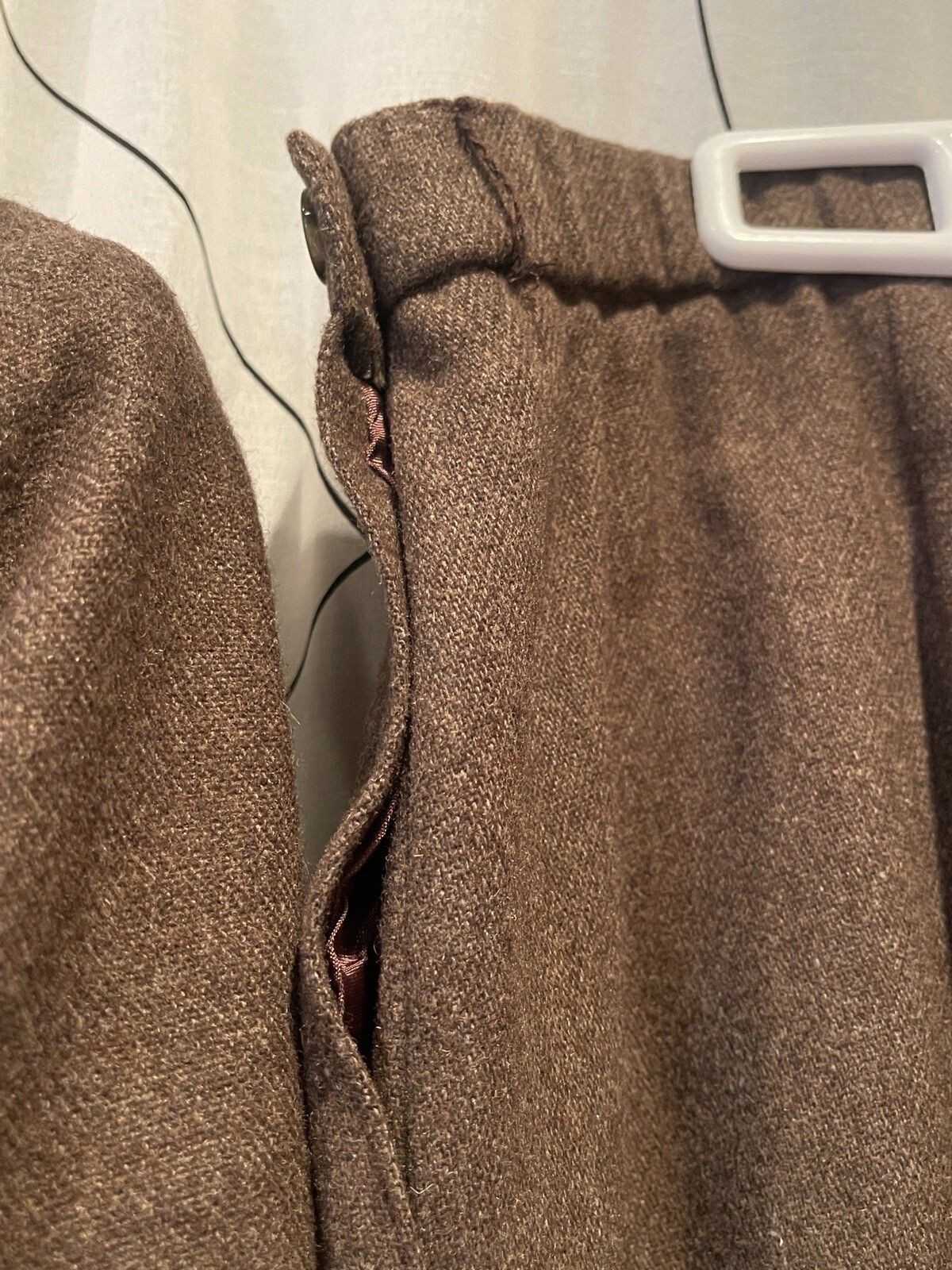 Vintage Act III Wool Pencil Skirt & Blazer Suit Set Brown Size 16/18