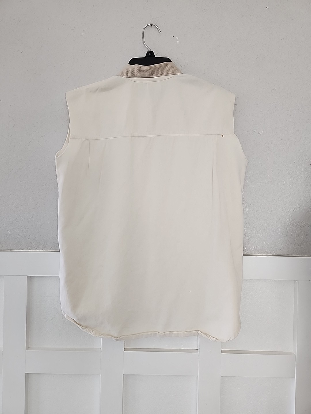 vintage Enchante set of blouse and shorts Ivory Color Size Large Used