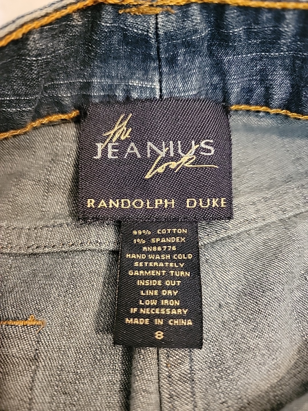 Vintage Women’s Jeans, Sz. 8/30w X32 Inseam, By Randolph Duke,The Jeanius Look