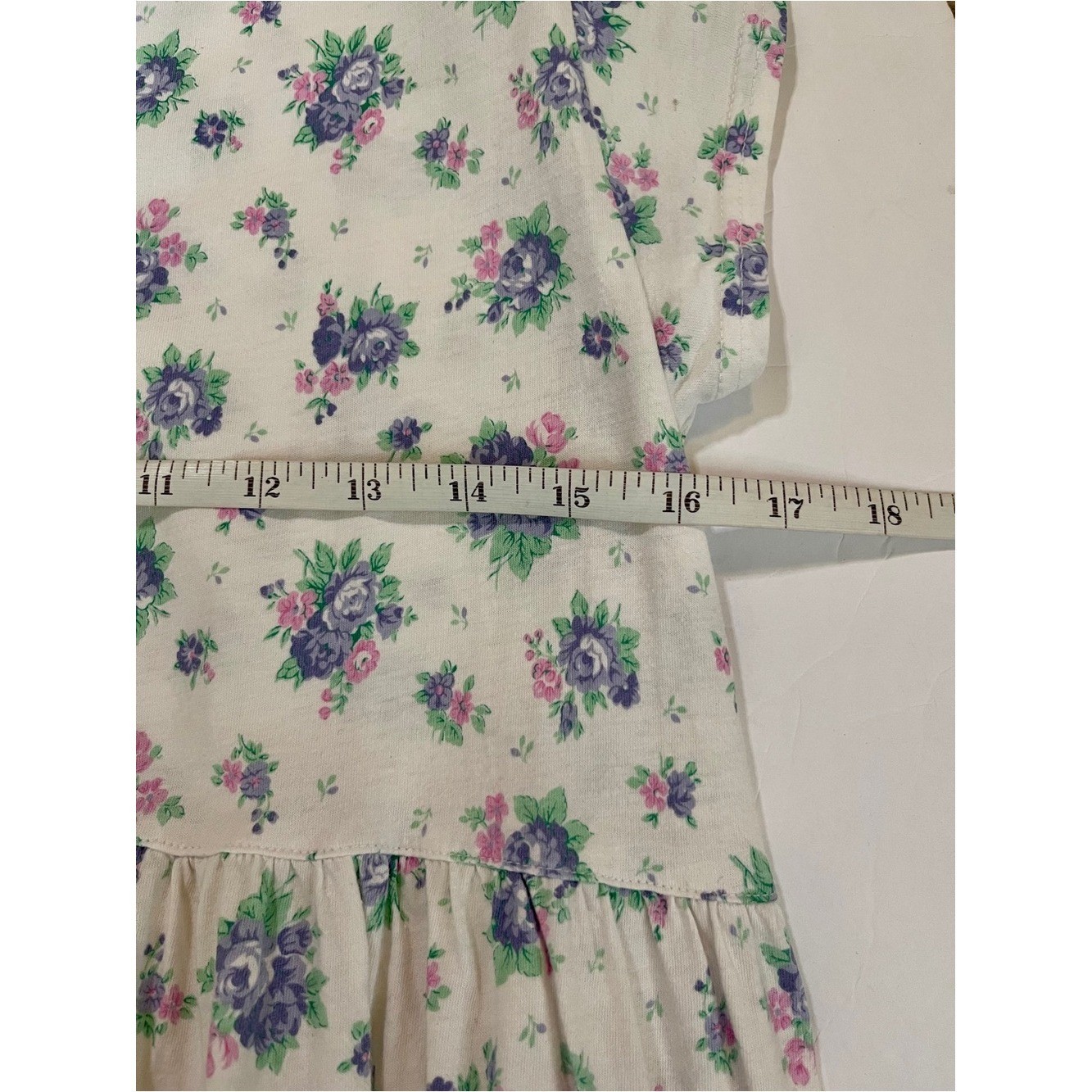 Vintage Victoria’s Secret Gold Label Floral Cotton Babydoll Nightgown L