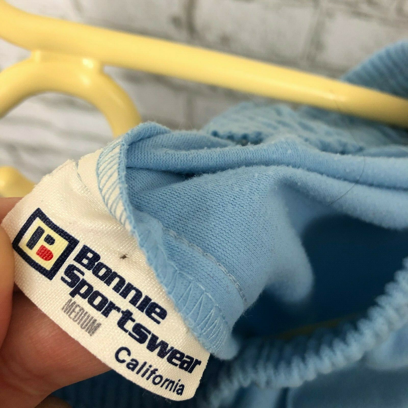 Vintage Bonnie Sportswear Blue Gray Stripe Tracksuit Track Jacket Sweat Pants M