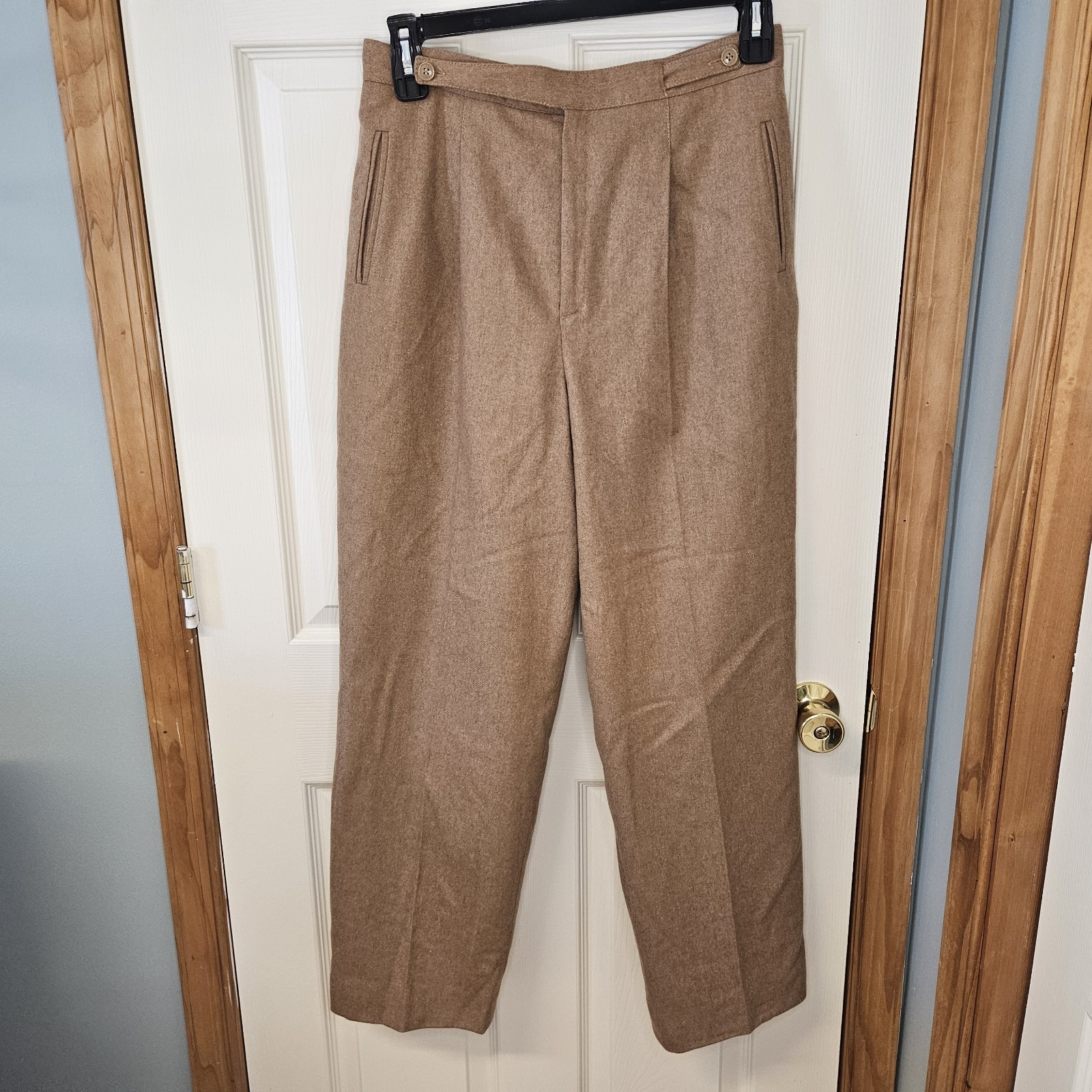 2 Vintage Size 16 Pants Wool and Polyester Slacks