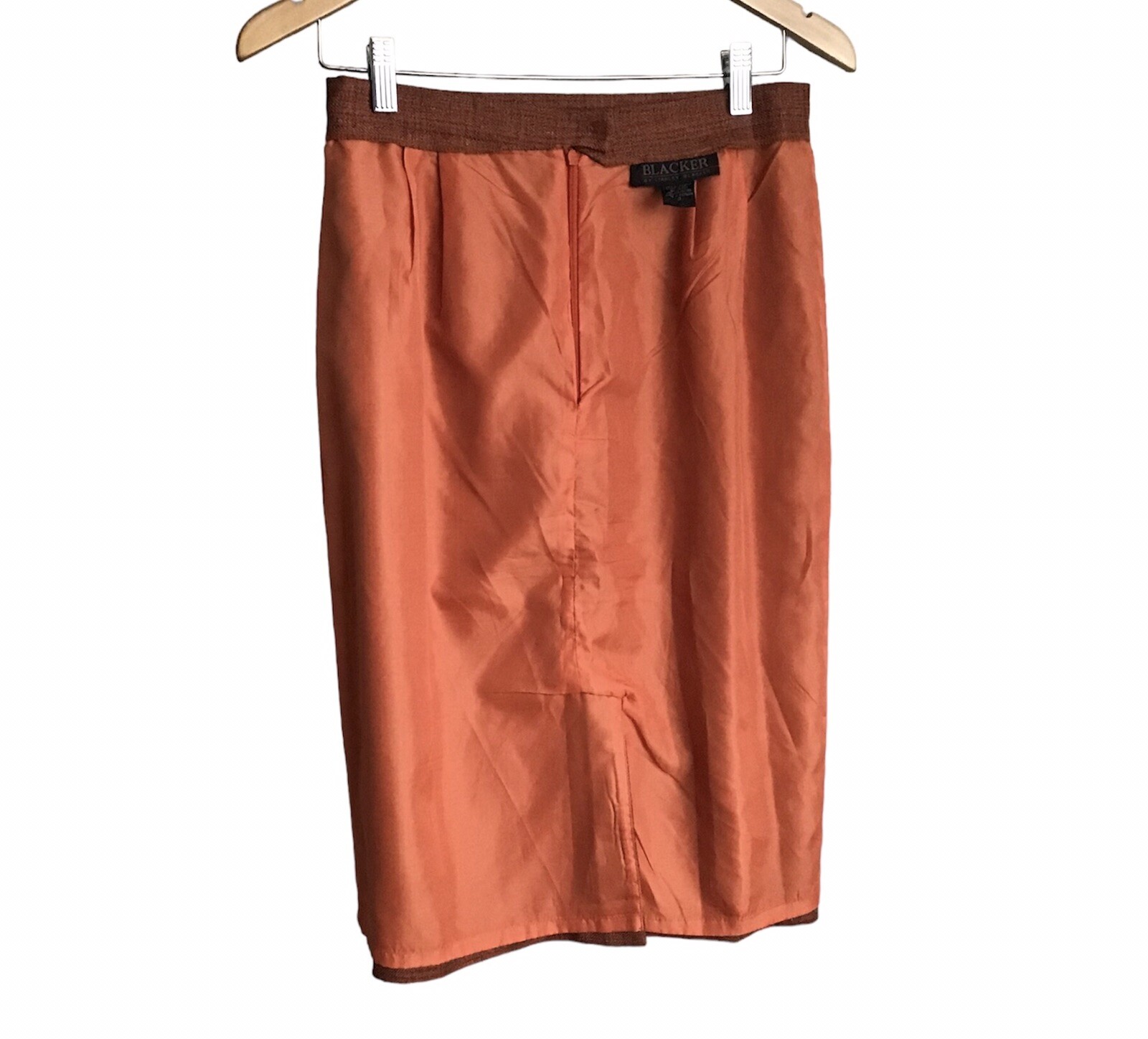 Stanley Blacker Women’s 2-Piece Suit Polyester Rust Orange Vintage Size 8