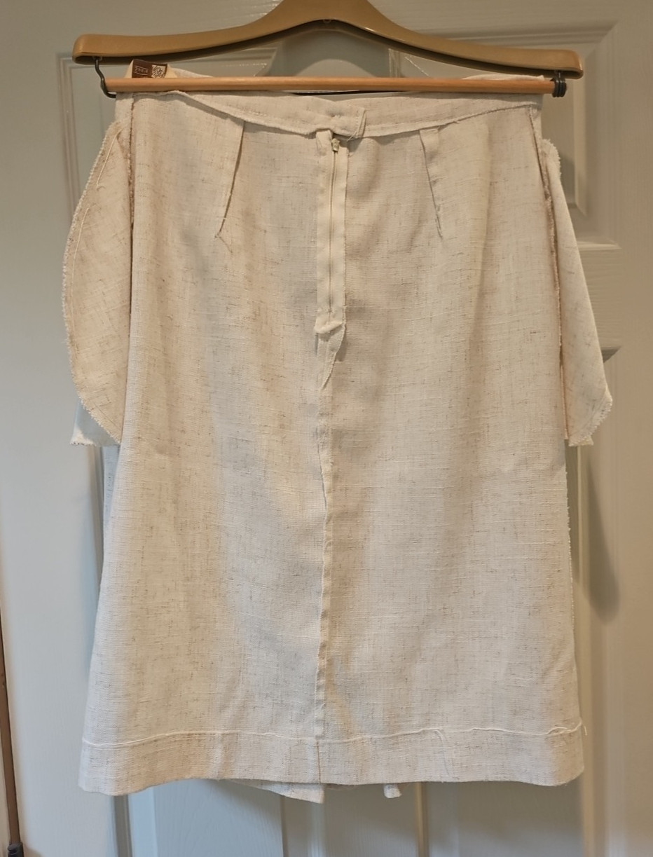 Vintage Skirt Sears Below Knee Pleated Union USA Made No Size Pockets! Read