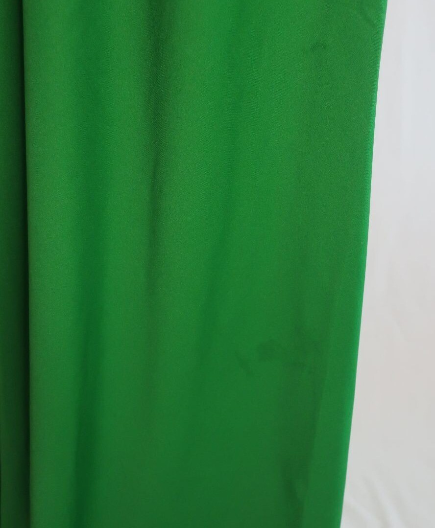 VTG 60s 70s Unbranded Green BOHO Hippie Long Shirt Casual Party Dress Sz L