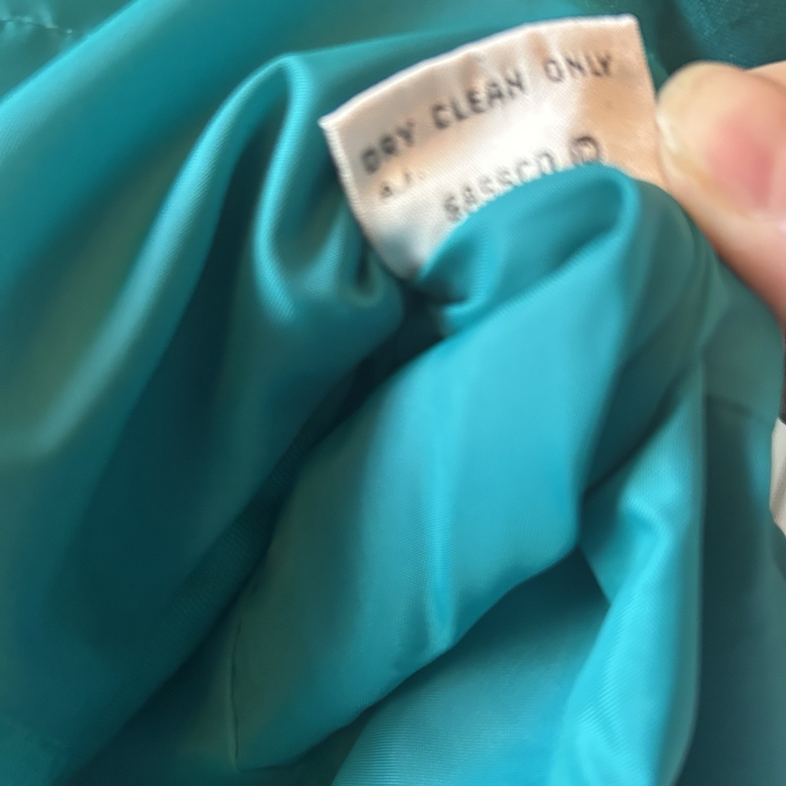 Vintage 90s Kasper For ASL Teal Green Structured Lined Dress 10 Secretary Career