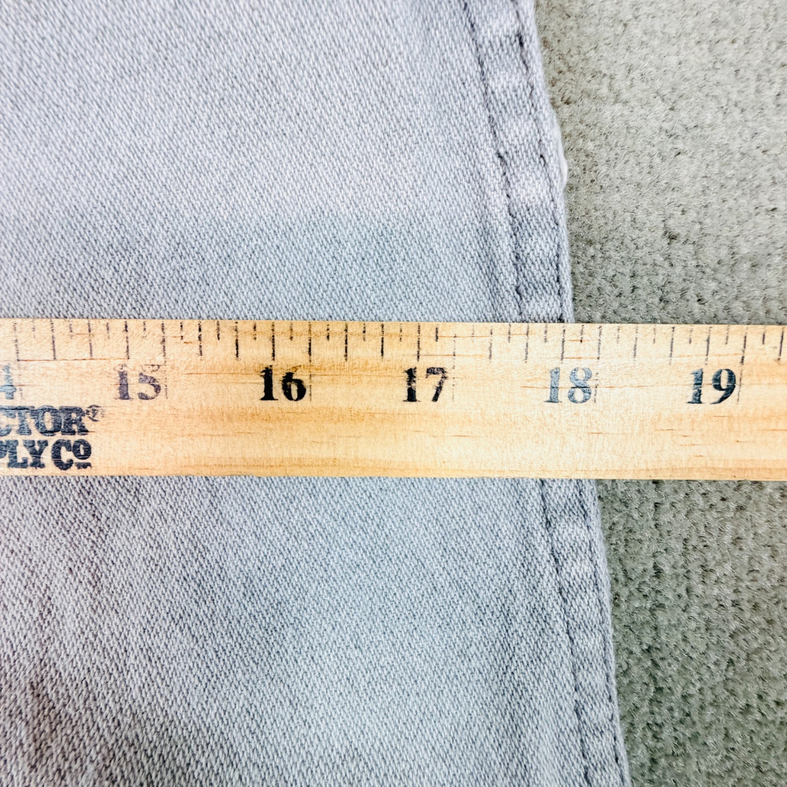Vtg Wrangler Jeans Womens Sz 11 (W30 L34) Gray Faded Denim High Waist Bootcut 90