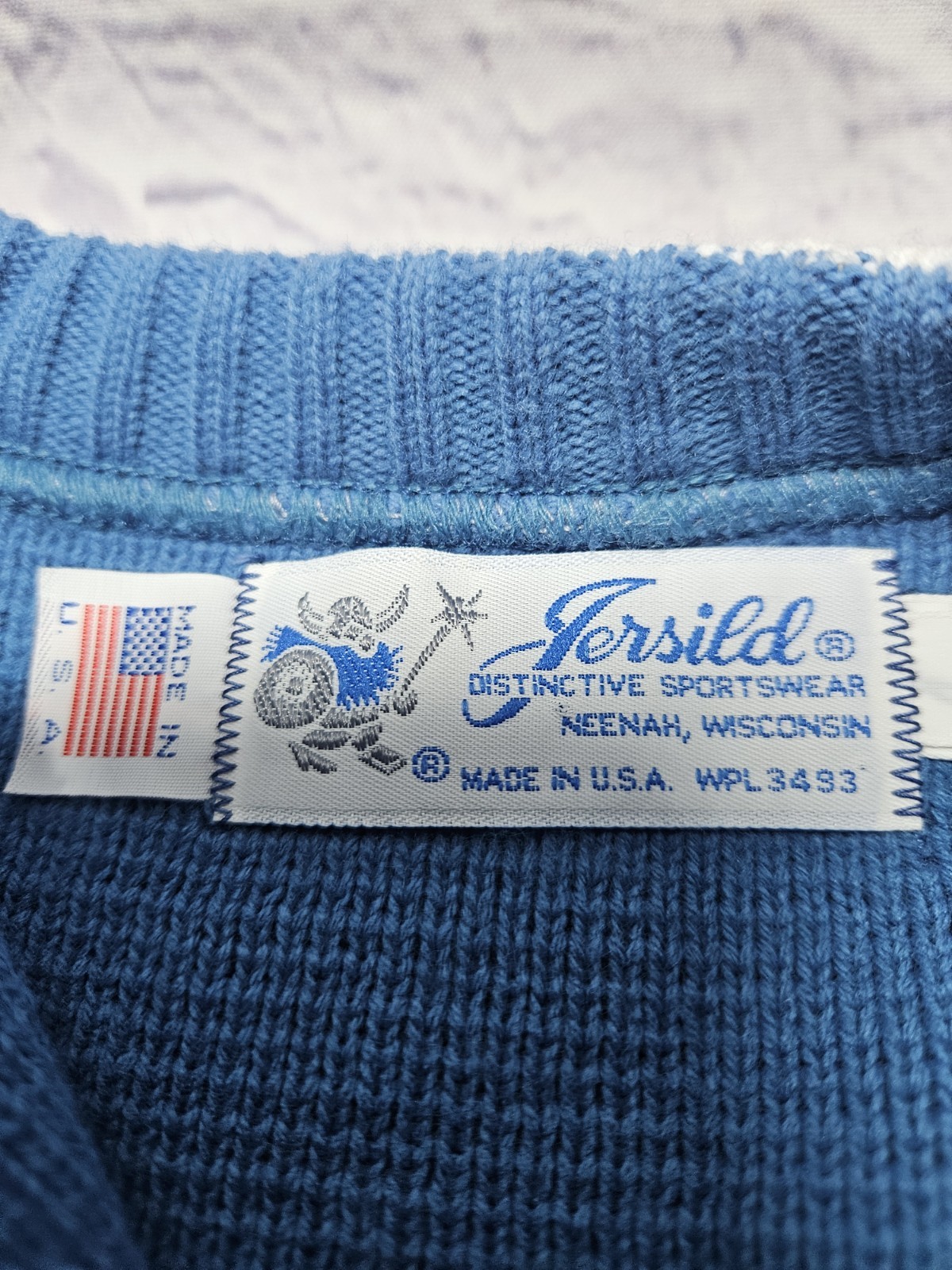 Vintage Jersild Women’s Sweater – LARGE (42) – Blue, 100% Acrylic