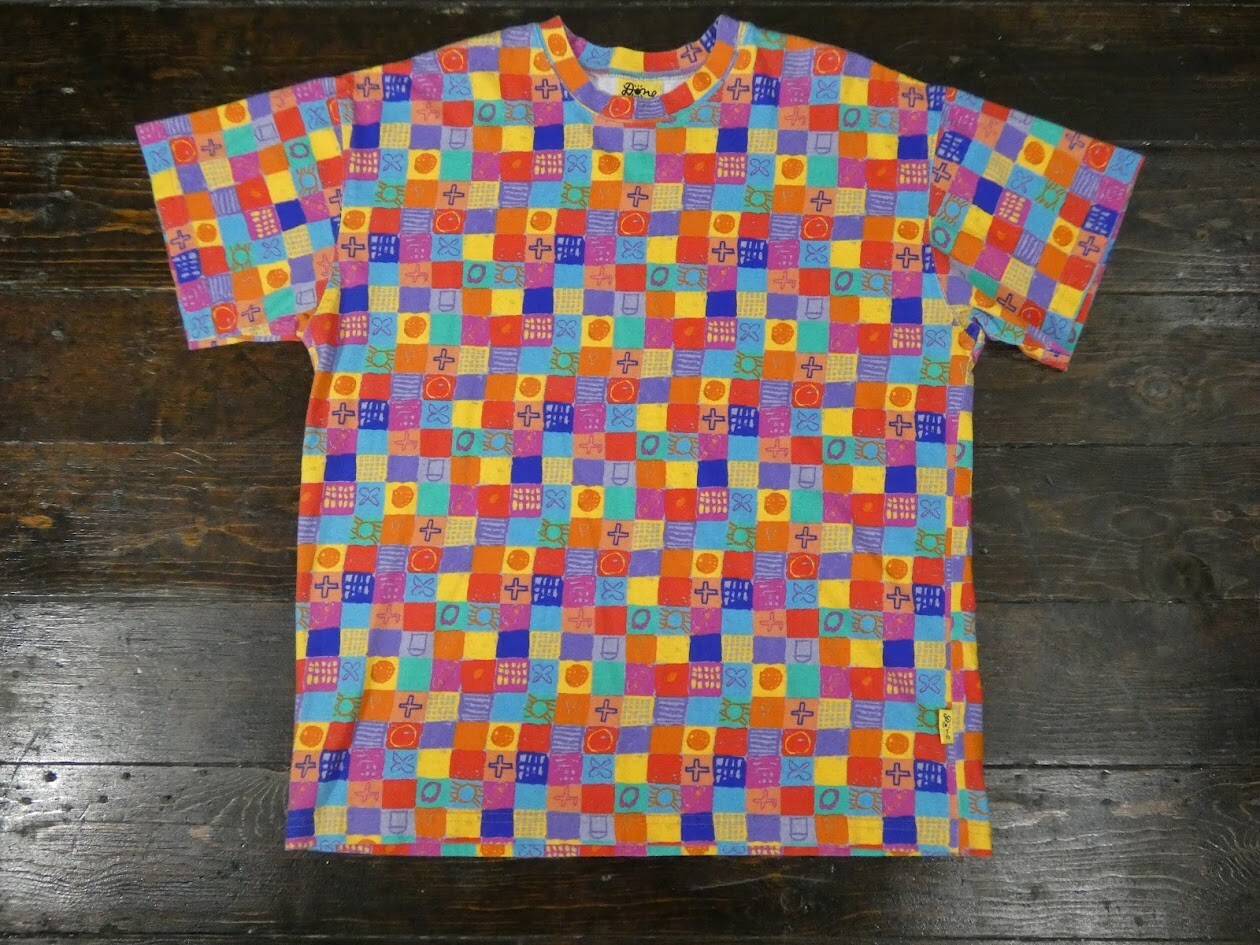 Vintage 90s Ken Done Art & Design All-over Print Shorts T Shirt Co-ord Set Sz L