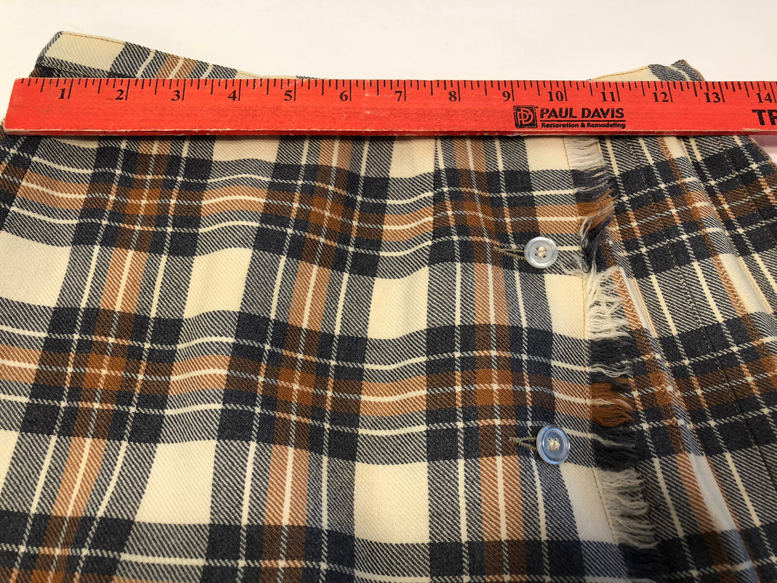 ALJEAN Canada Fine Wool Plaid Pleated Vintage 1976 Skirt Tartan 26” WAIST