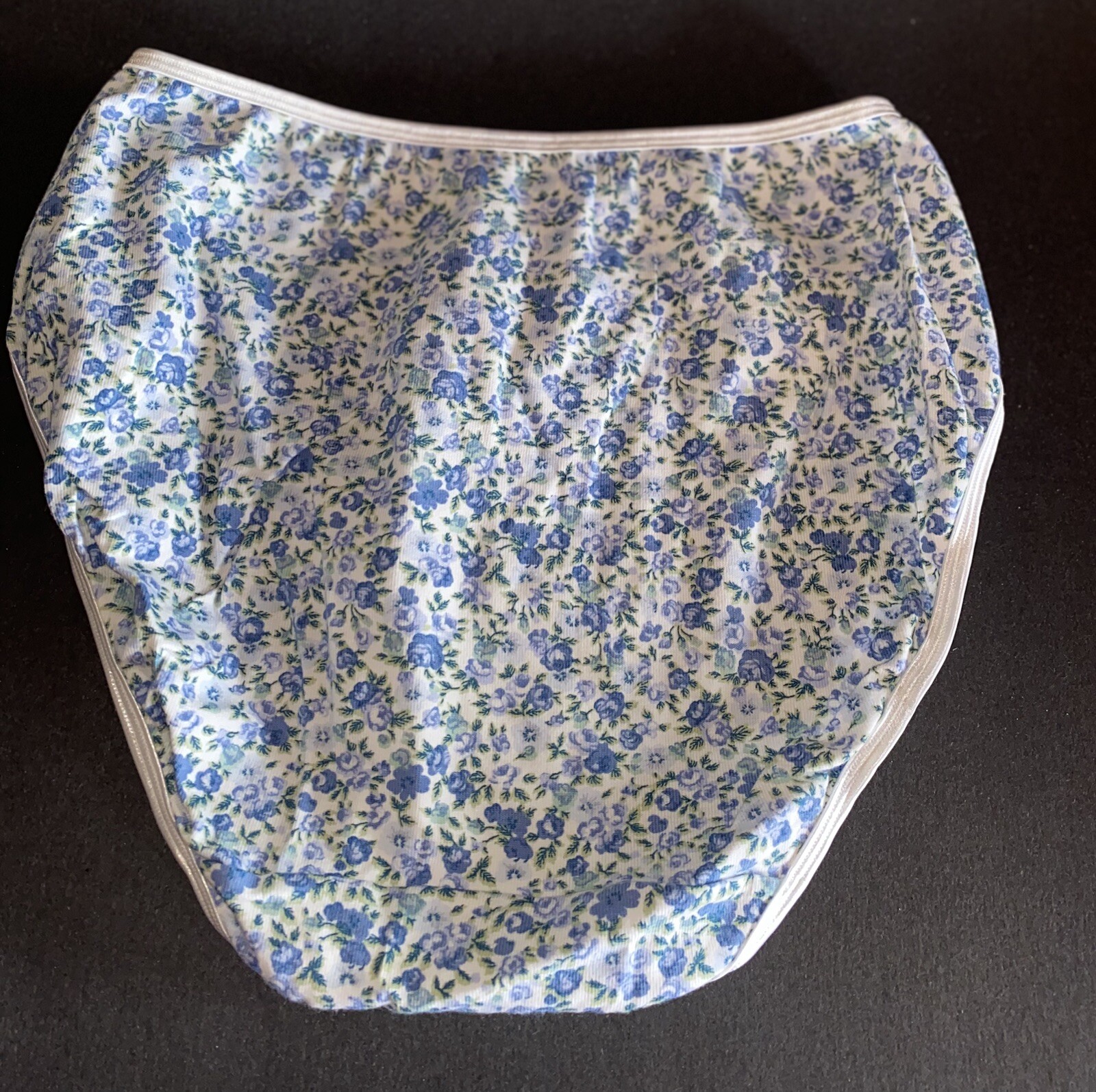 Vanity Fair Y2K 18-321 7 L Floral Cotton Vintage Hi-Cut Bikini Underwear Panties