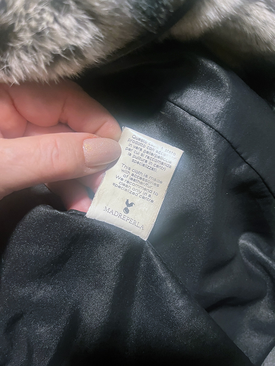 Rare, Vtg Daniela Vitali Raccoon Fur Jacket, Hooded,  Sz (US 10-12), Only $29!
