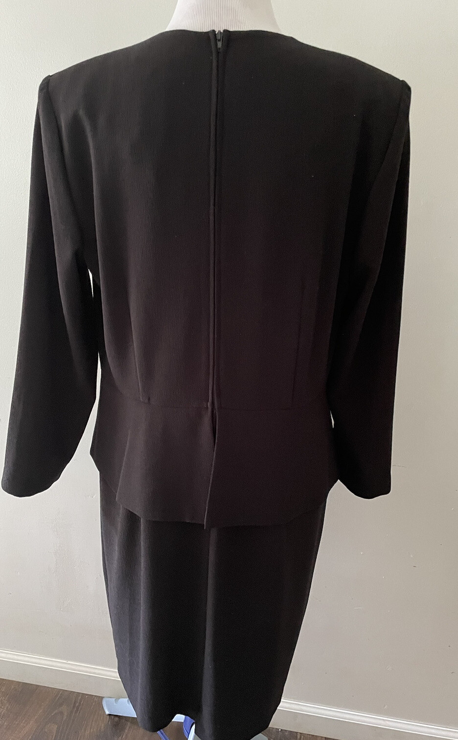 Vintage 90’s Danny & Nicole Black & White Faux 2-Piece Dress Women’s Size 14